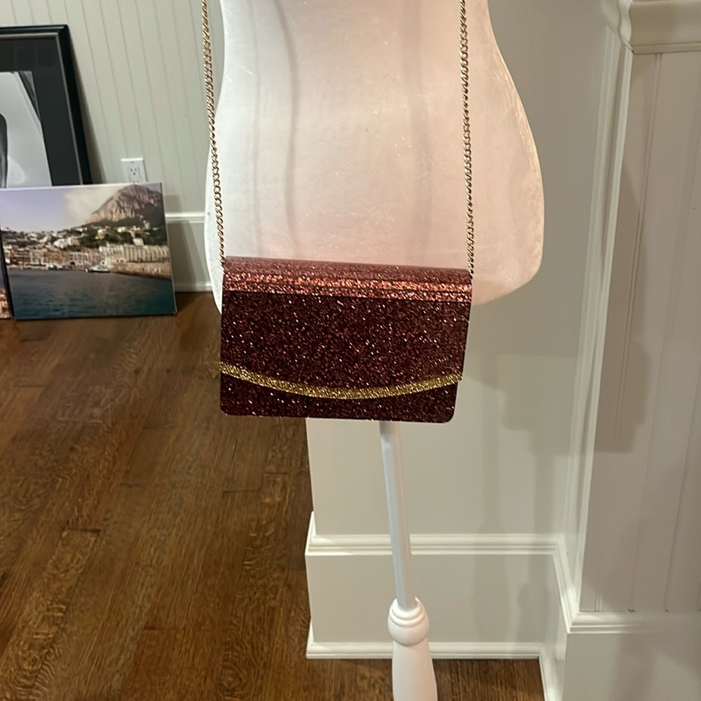Nordstrom pink glitter purse/clutch
